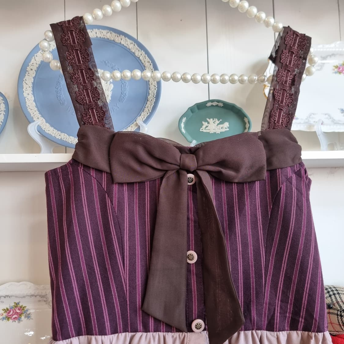 axes femme(엑시즈 팜)  스트라이프 코르셋무드원피스 상품이미지4