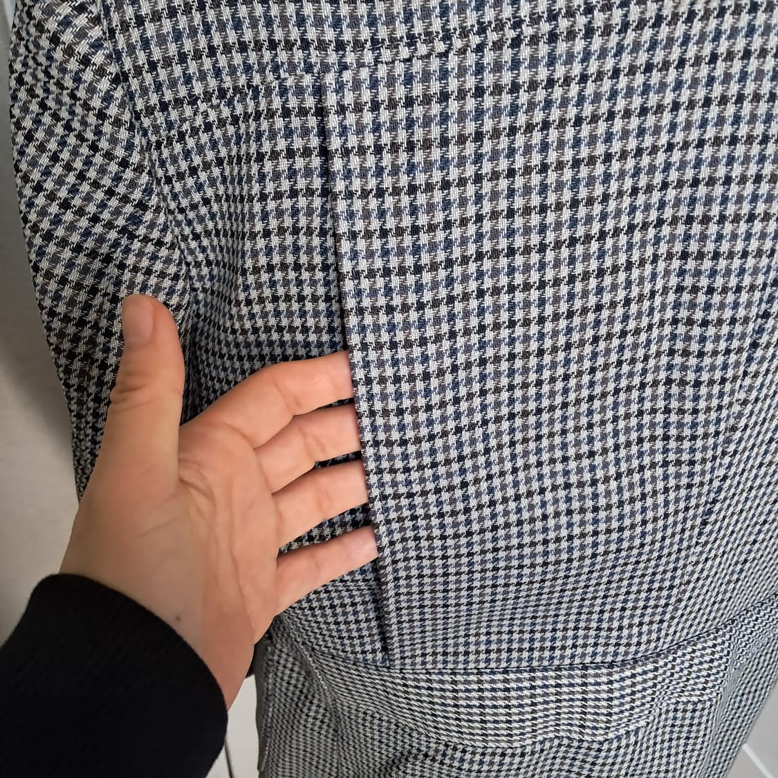 닥스 체크 모 100% 자켓 블레이저 95(봄 가을용) 상품이미지7