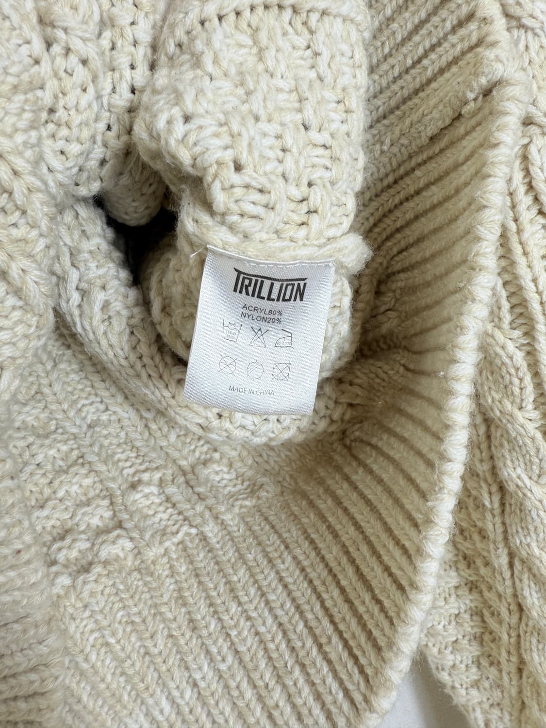 트릴리온 워셔블 니트 후드집업 상품이미지5