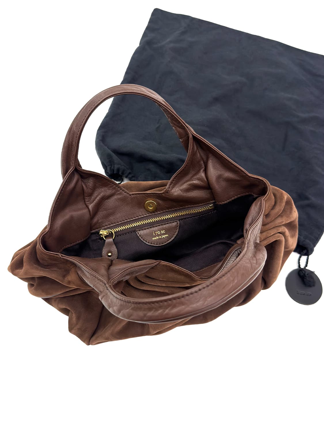 i ro se Suede Gathered Mini Bag 상품이미지5