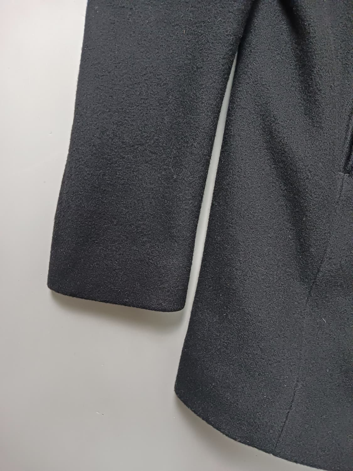 [100] 티아이포맨 울 더블 피코트 블랙 상품이미지3