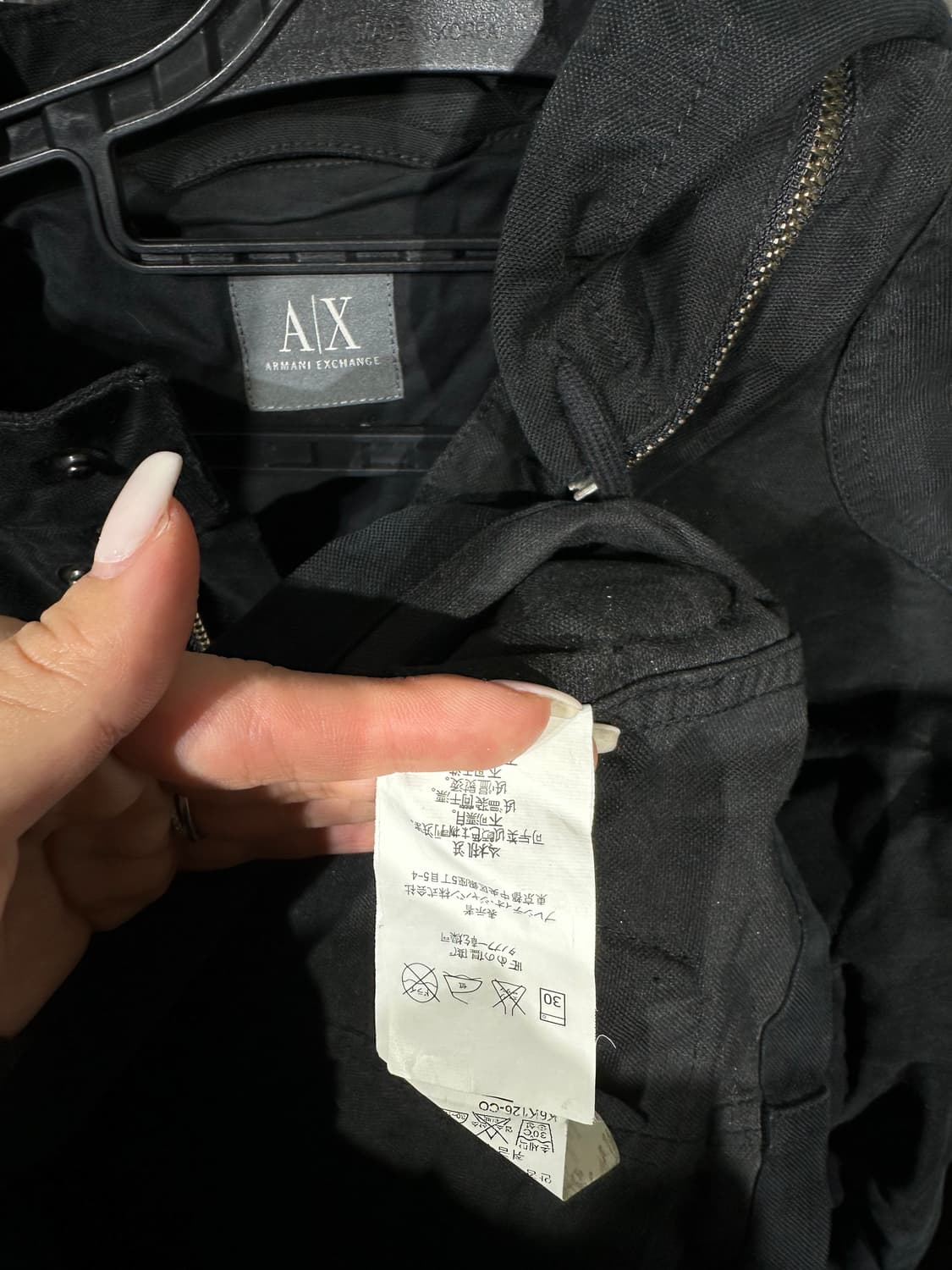 아르마니 블랙 빅후드 야상 자켓 M 상품이미지10