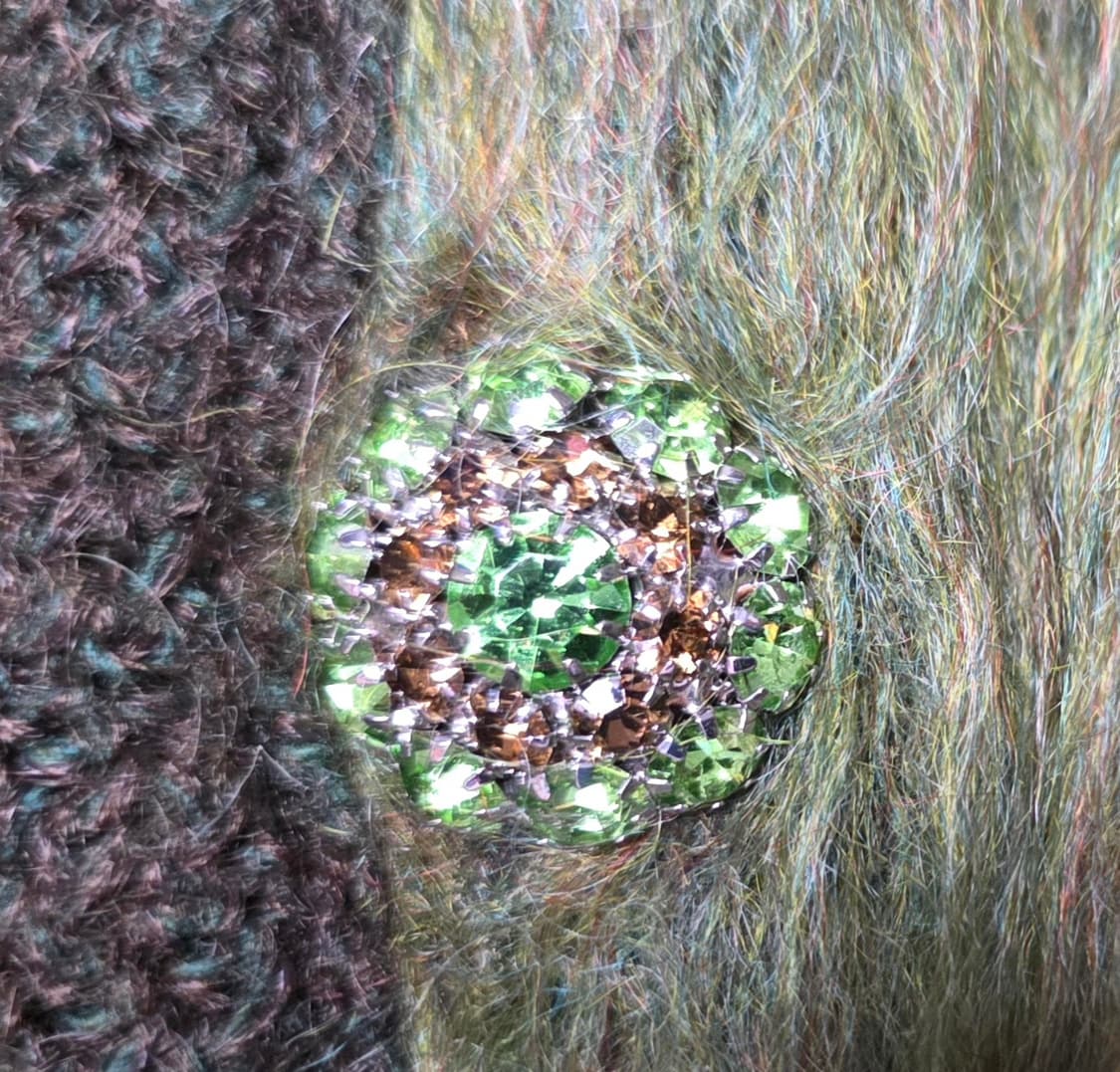 [진구지유타 착용] 셀린느 한정판  SS24 브러쉬드 모헤어 가디건 XS 상품이미지7