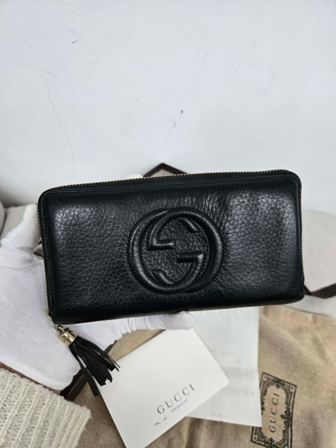 [보증서 정품] 구찌 소호 장지갑 상품이미지2