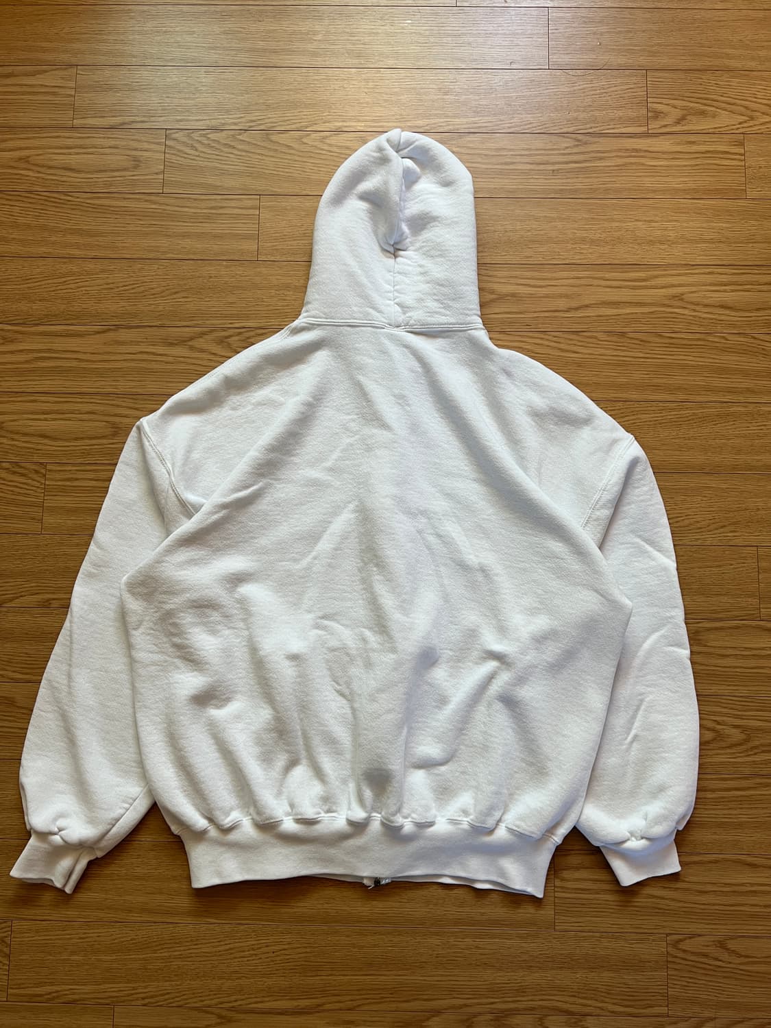 90s 러셀 빈티지 후드집업 화이트 XXL 상품이미지5