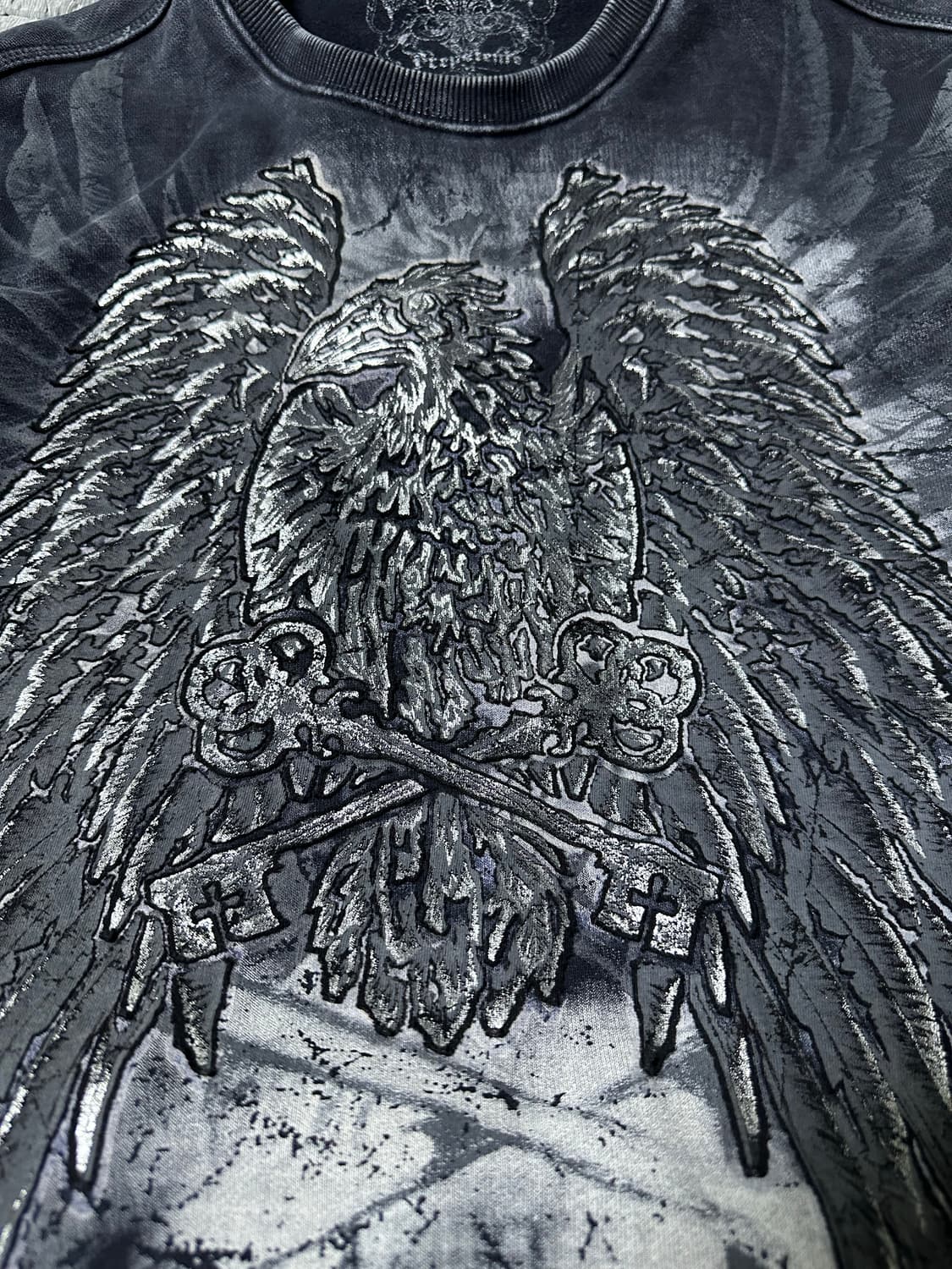 PREPOTENTE 브랜드의 독특한 독수리 프린팅 맨투맨 상품이미지5