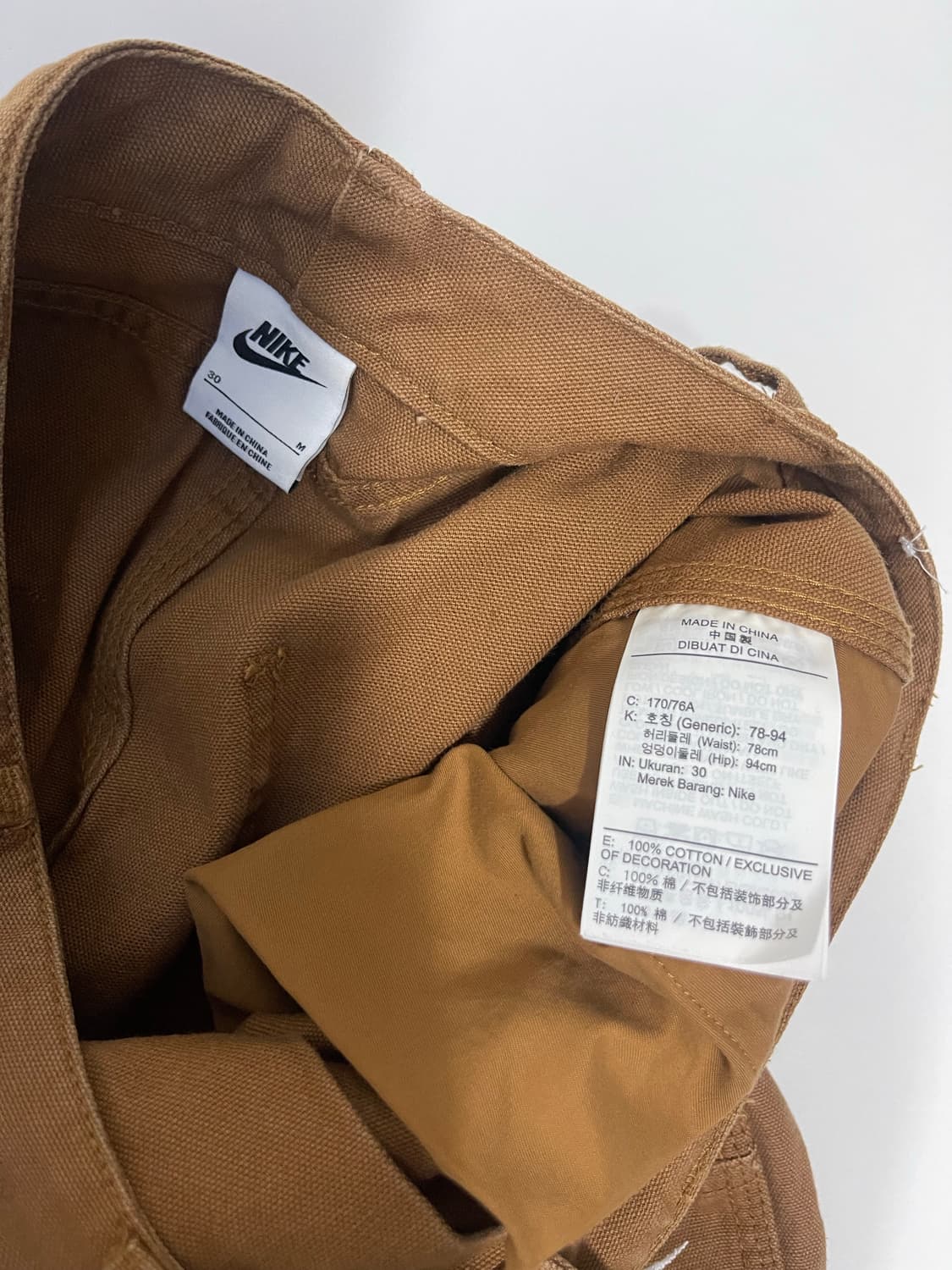 나이키 더블니 브라운 카고 팬츠 M 상품이미지4
