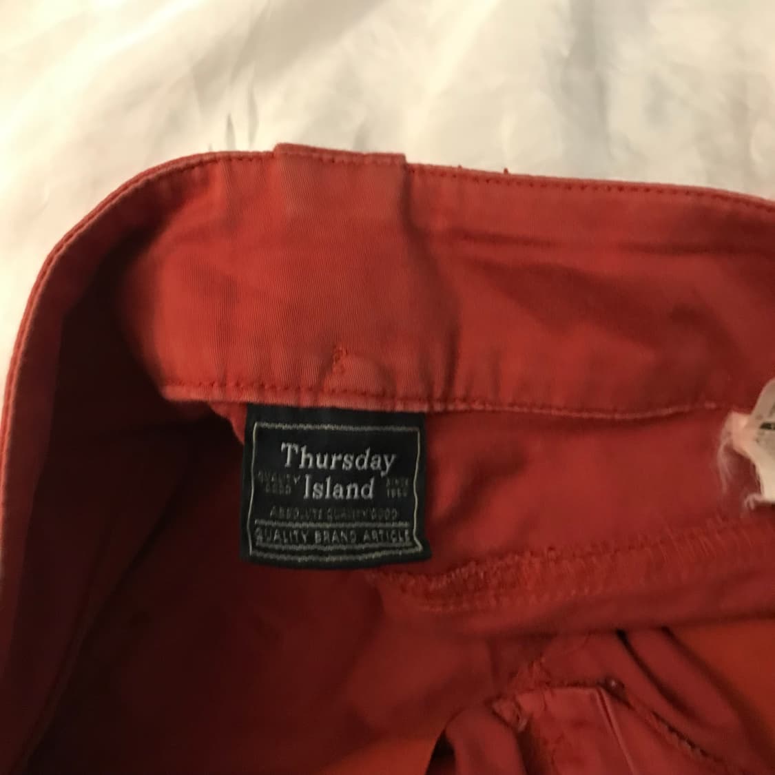 Thursday Island 오렌지레드 미디 플레어 스커트 상품이미지5