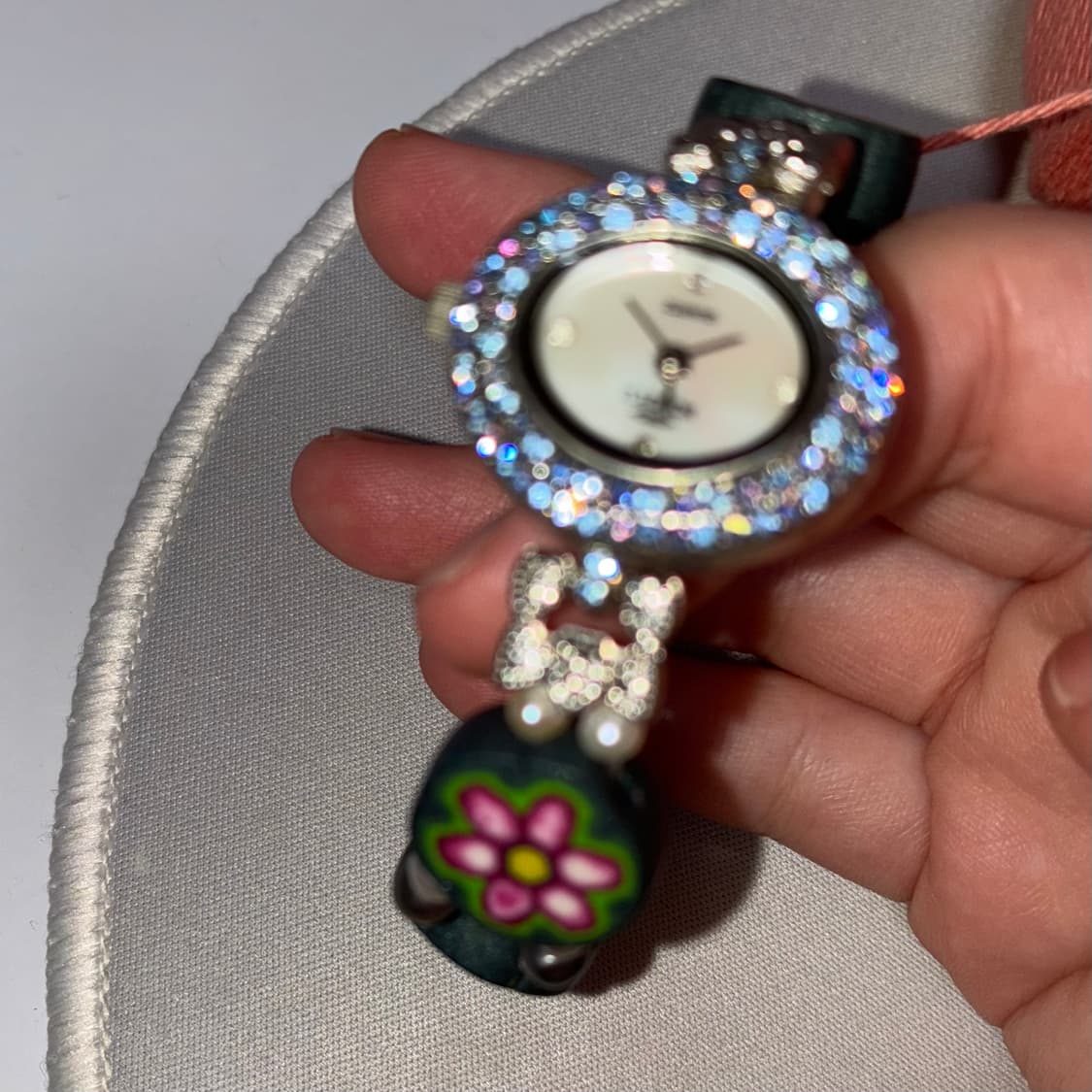 빈티지 큐빅 장식 시계 상품이미지1