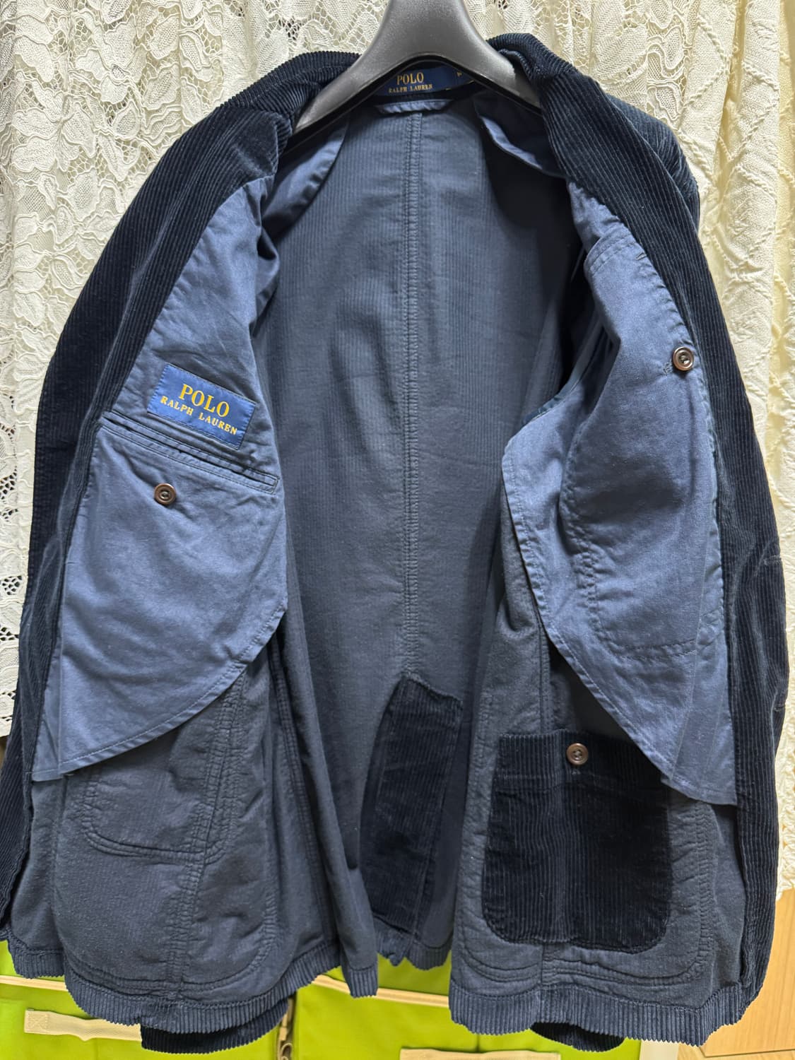 (M)폴로 코듀로이 블레이저 네이비 상품이미지4