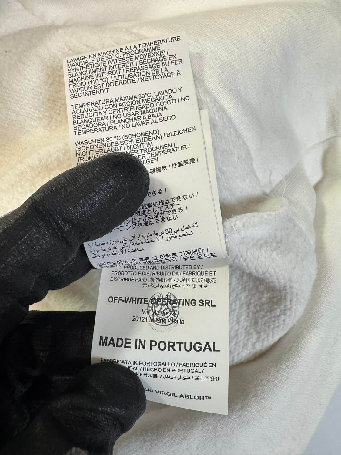 오프화이트 흰색 후드티(L사이즈) 상품이미지7