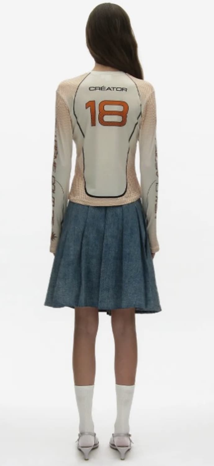 파르티멘토 모토 레이싱 저지 탑 베이지 F 상품이미지2