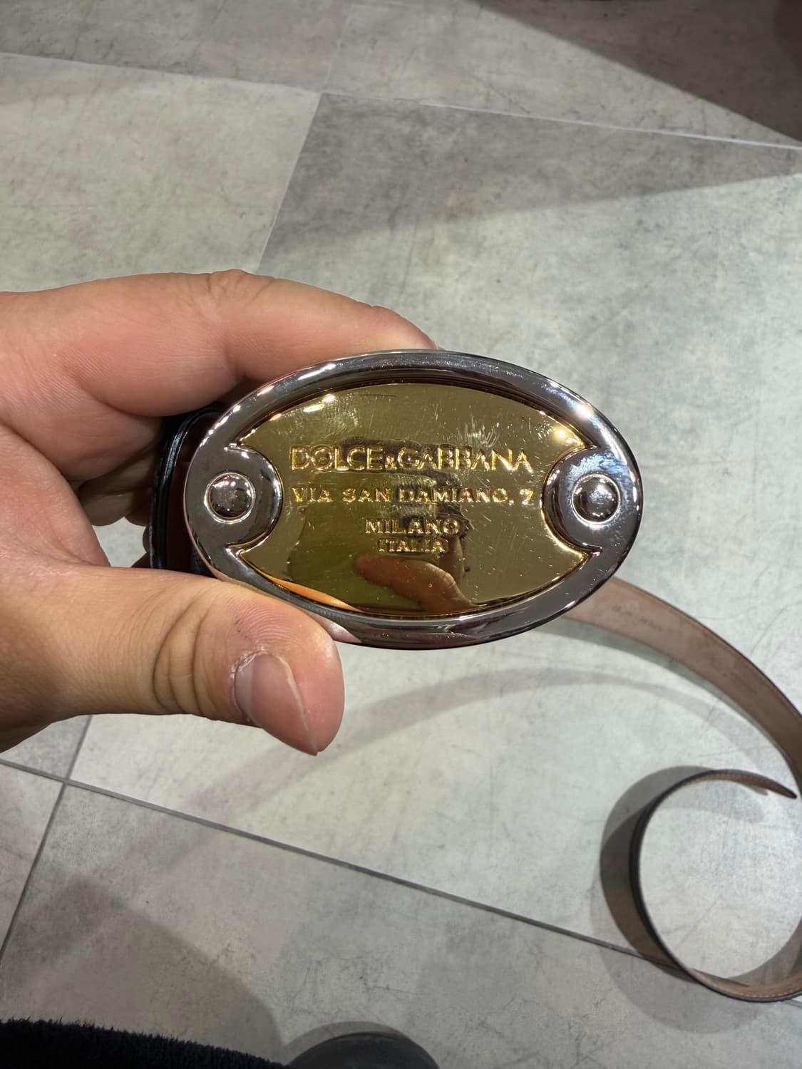 돌체앤가바나 풀박스 레더 벨트 상품이미지3