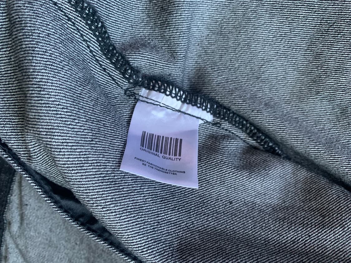 오버사이즈 워시드 데님 트러커 재킷 XL  워싱 처리를 사용하여 특유 상품이미지7