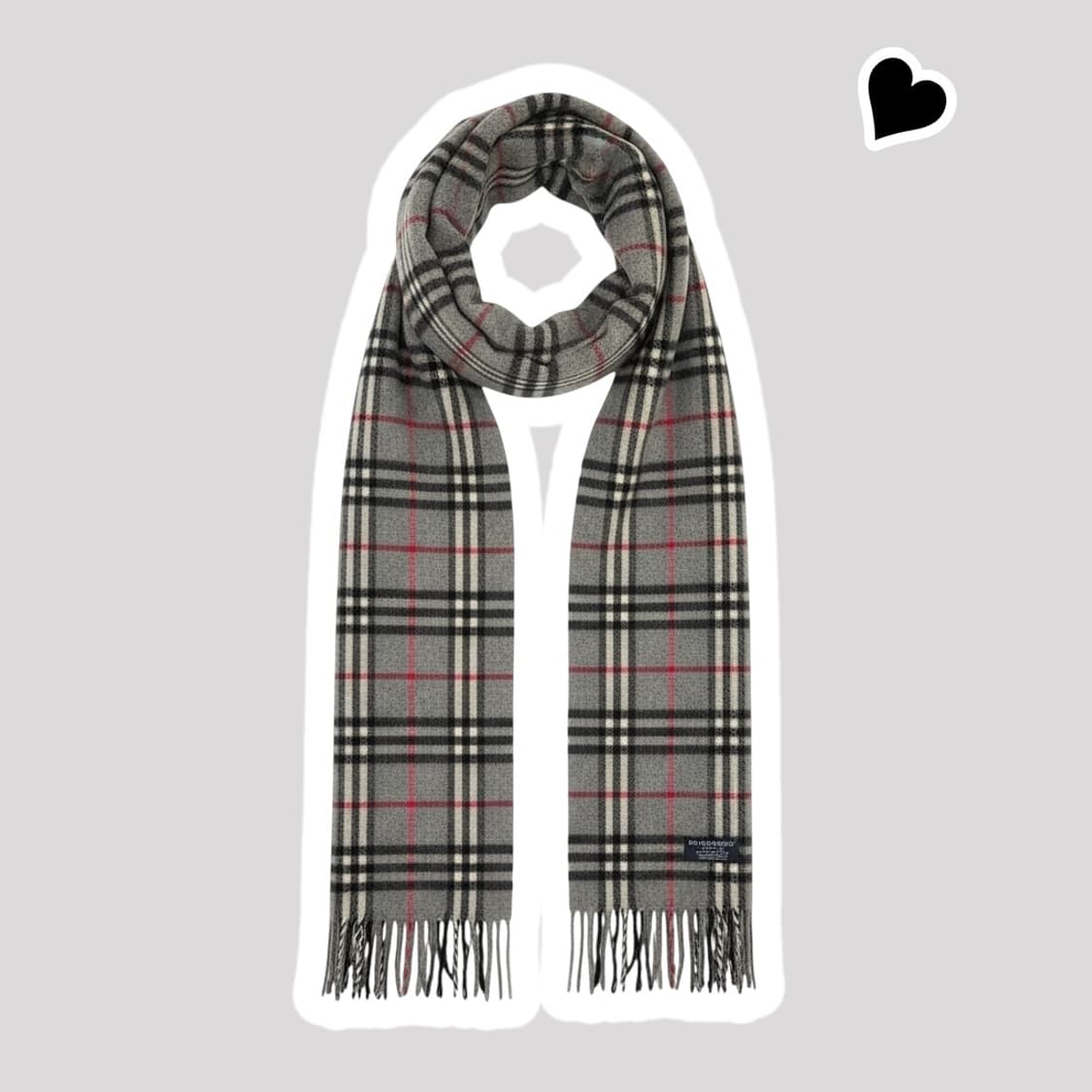 정품 버버리 노바체크 그레이 머플러 상품이미지1