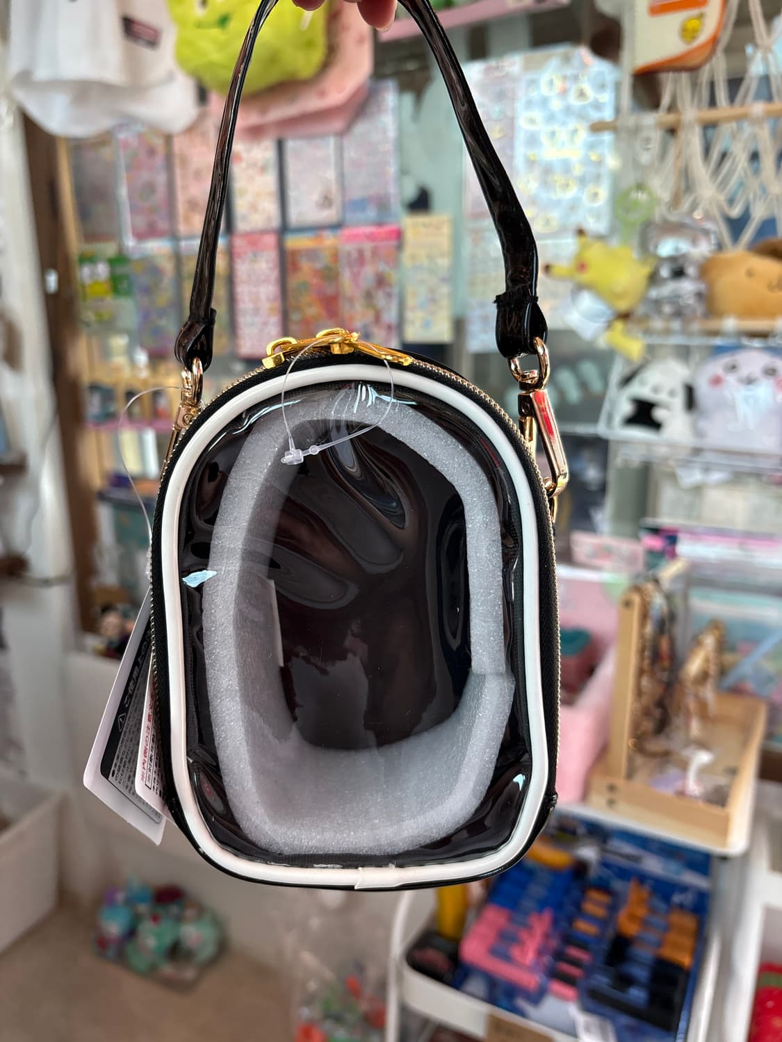 헬로키티 에나멜 미니 파우치(블랙 상품이미지2