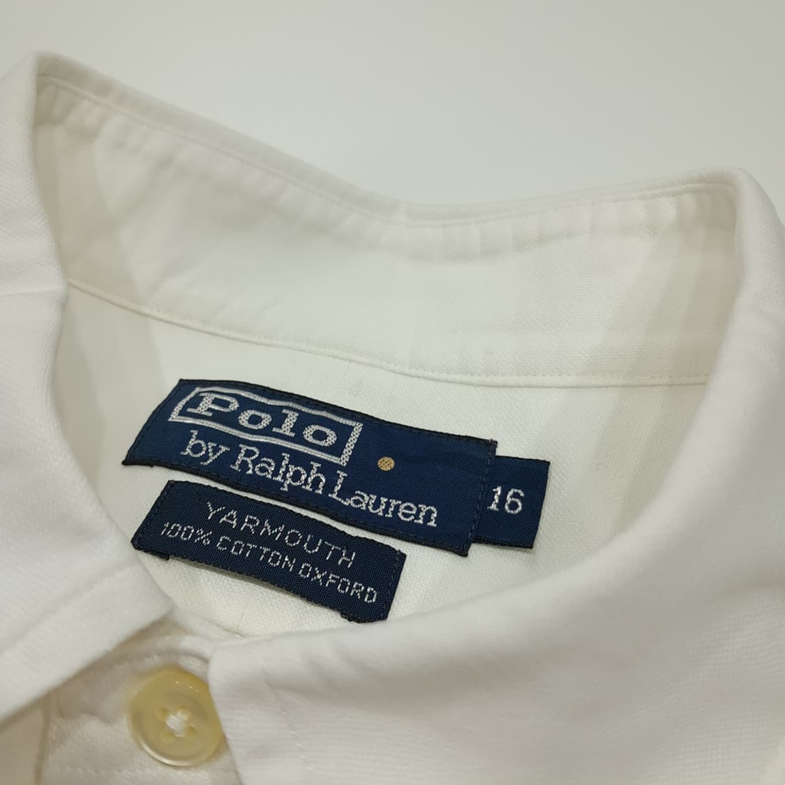 CL476 L 폴로 00s 코튼 옥스포드 멀티포니 화이트 셔츠 남방 상품이미지3