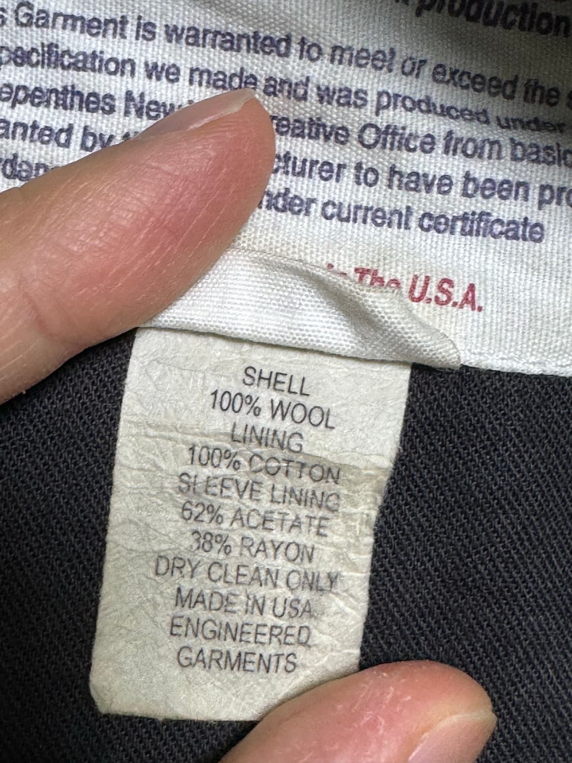 엔지니어드가먼츠 울 베드포드 자켓 m 상품이미지5