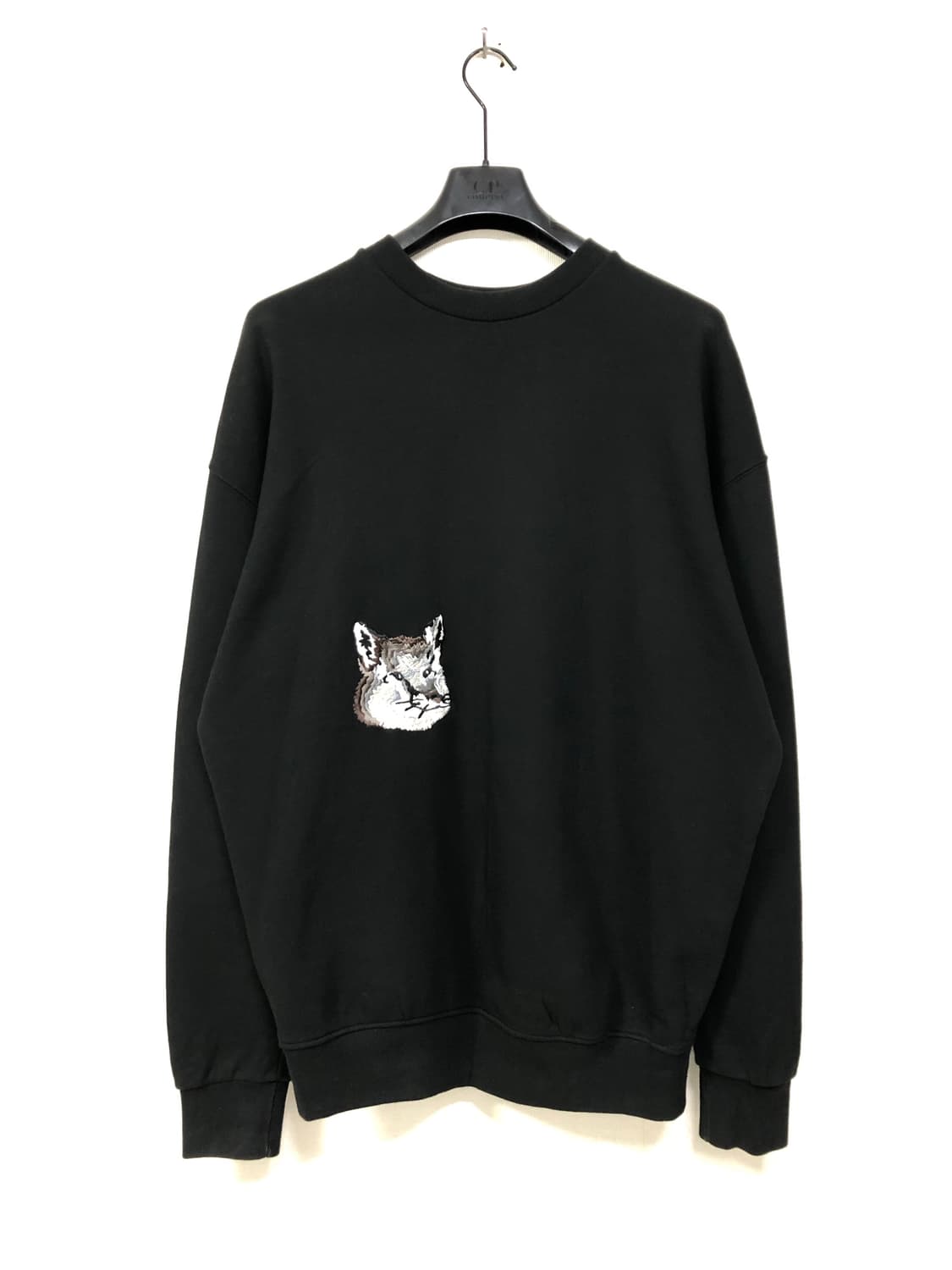 메종키츠네 양면 폭스헤드 맨투맨 L _ 블랙 상품이미지1