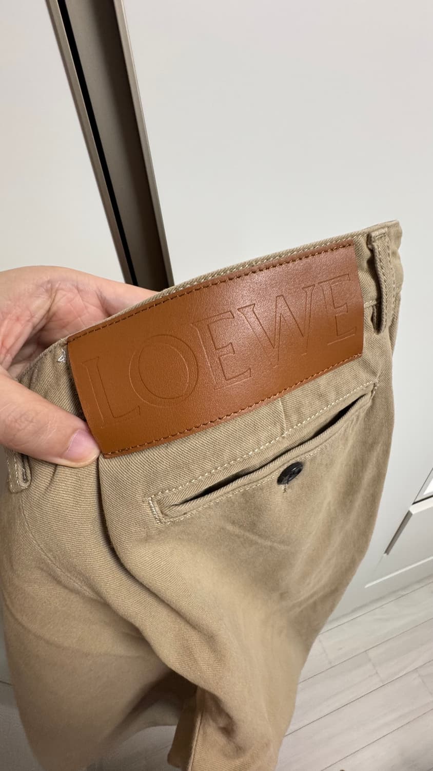 [46] 로에베 피셔맨 코튼 팬츠 베이지 상품이미지3
