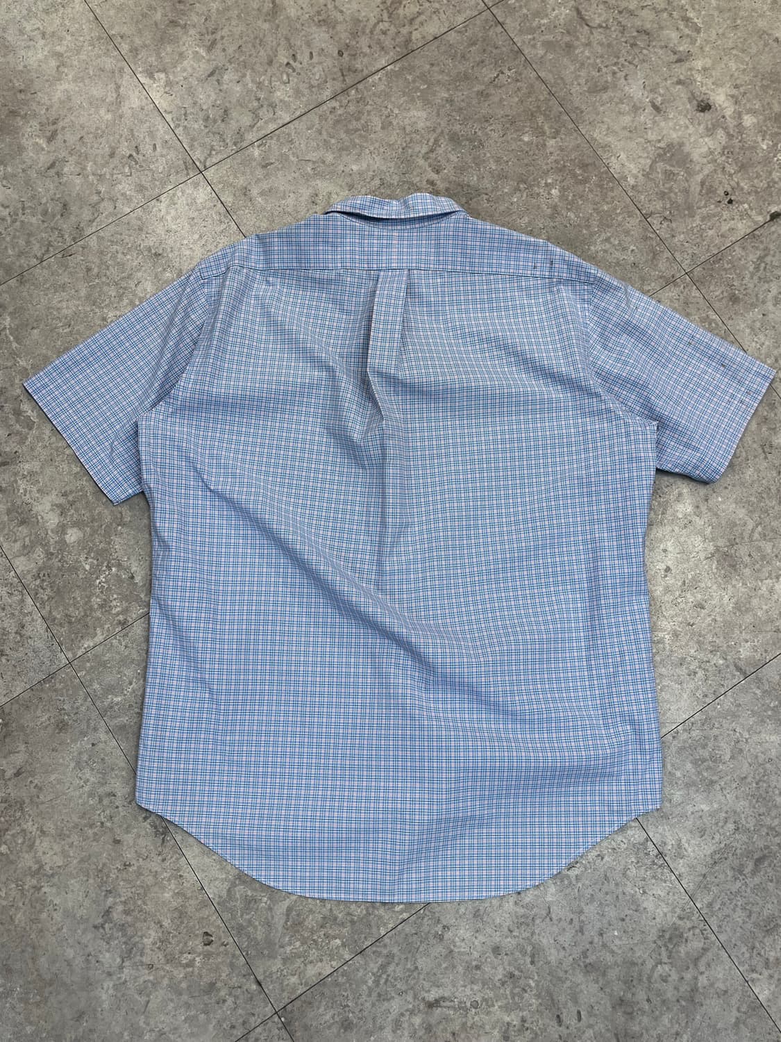 폴로 랄프로렌 체크 반팔 셔츠 퍼플 L #csz3350 상품이미지6