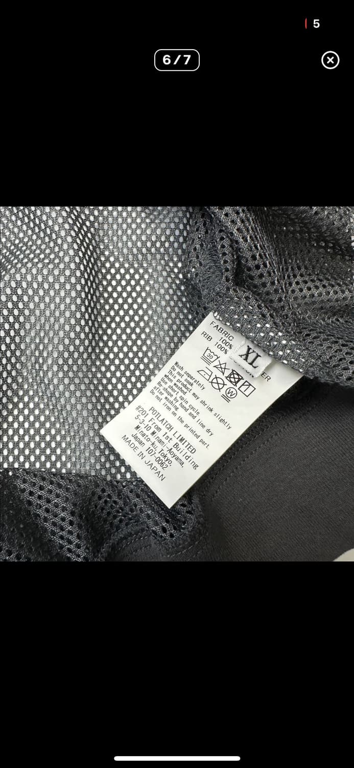 CAVEMPT MESH V NECK TOP 카브엠트 메쉬 티셔츠 상품이미지6
