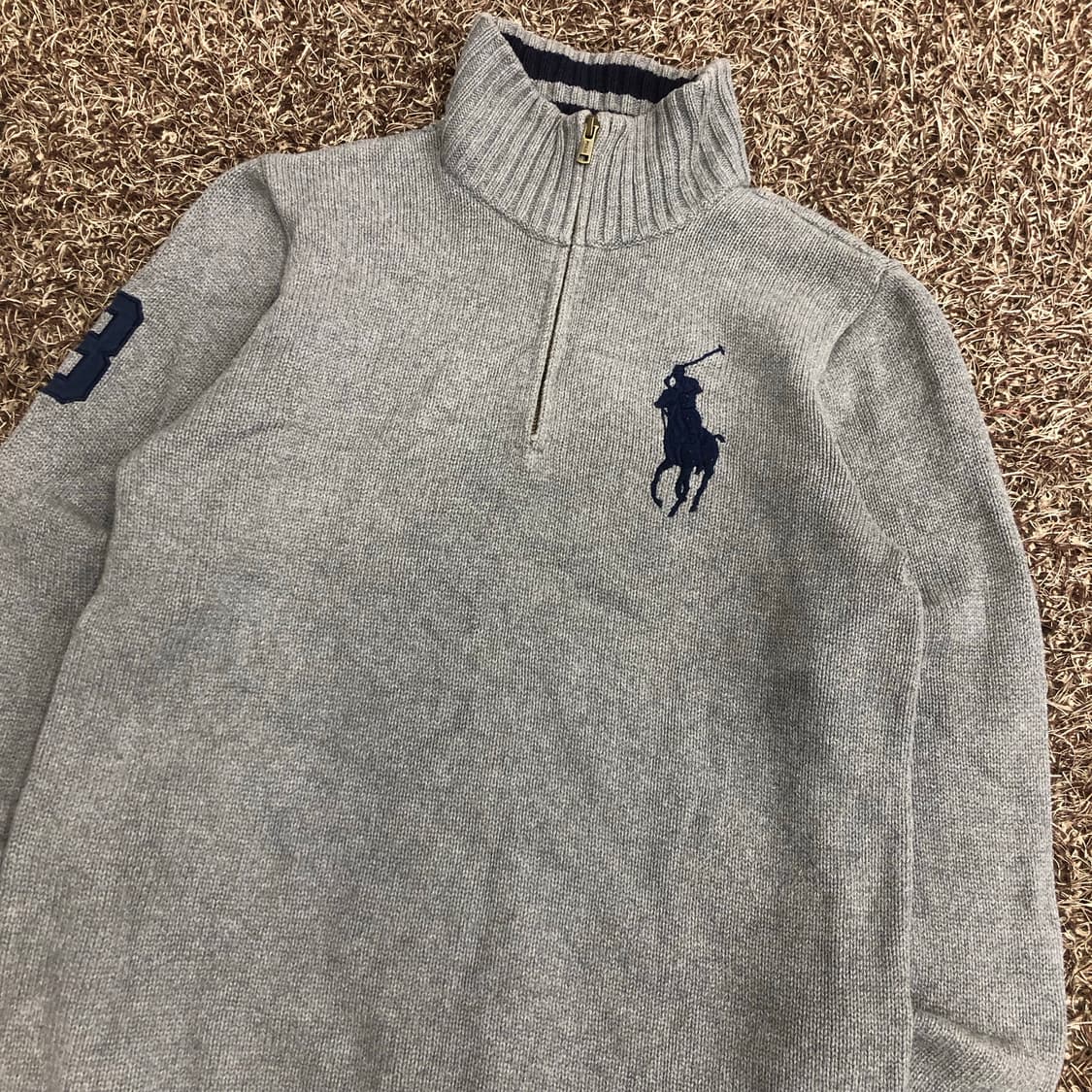 폴로 랄프로렌 빅포니 반집업 니트 상품이미지3