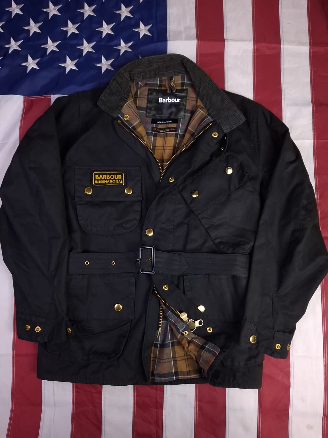 새제품급 오리지날 바버 인터네셔널 왁스자켓 상품이미지1