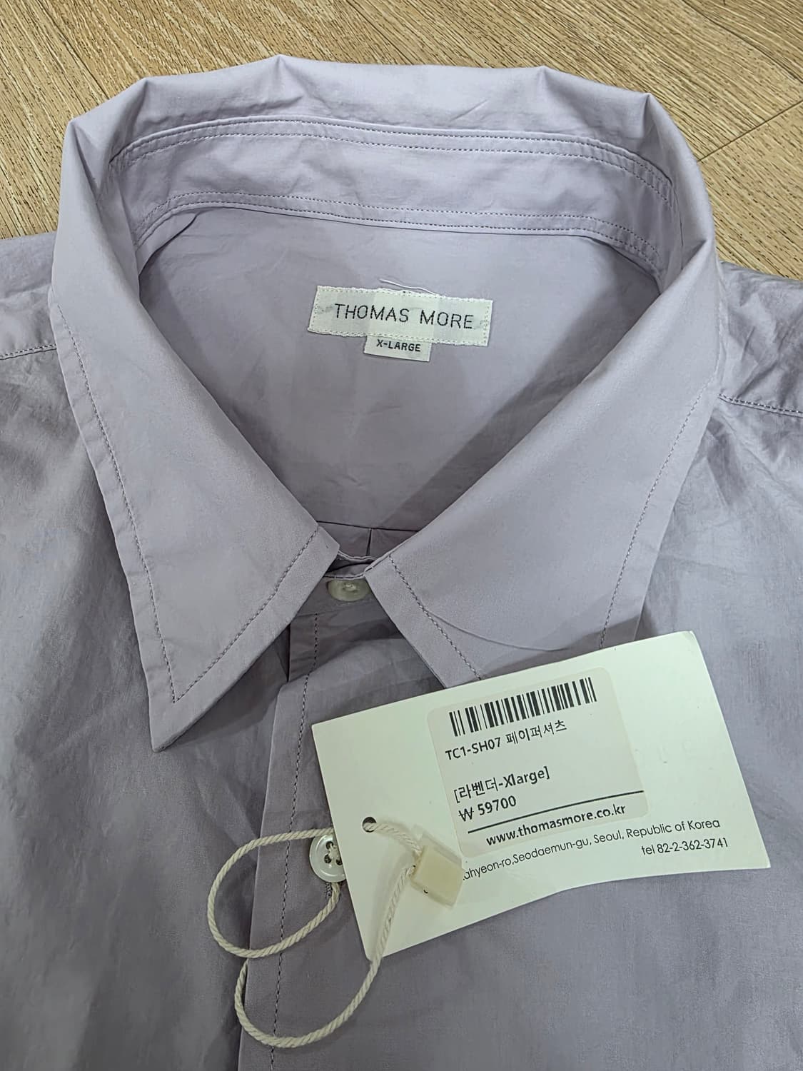 [세제품] 토마스모어 페이퍼 셔츠 L 상품이미지5