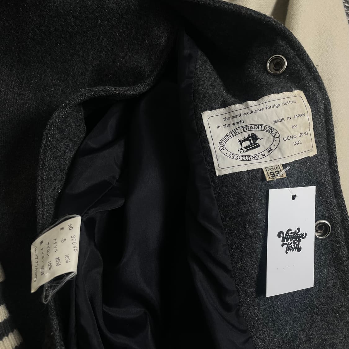 일본 빈티지 모직 바시티 자켓o 3511 상품이미지6