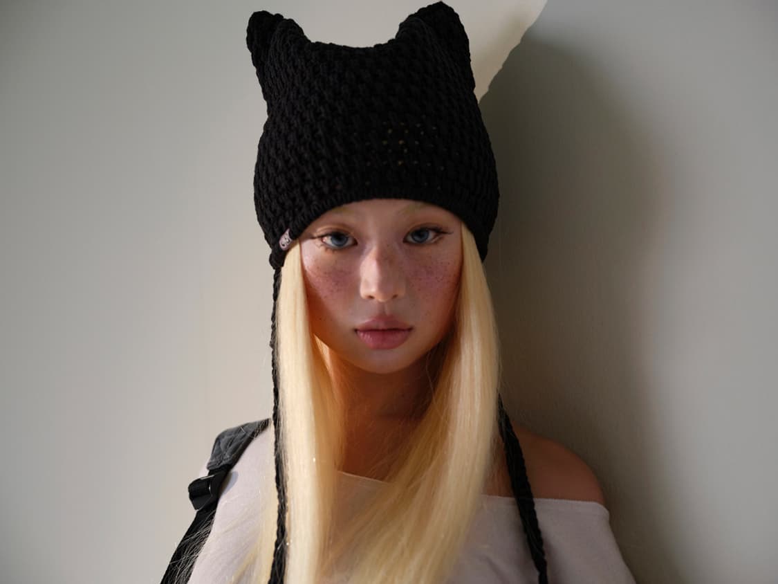 코이세이오 X 브라이스돌 캣 트와인 비니 블랙 상품이미지1