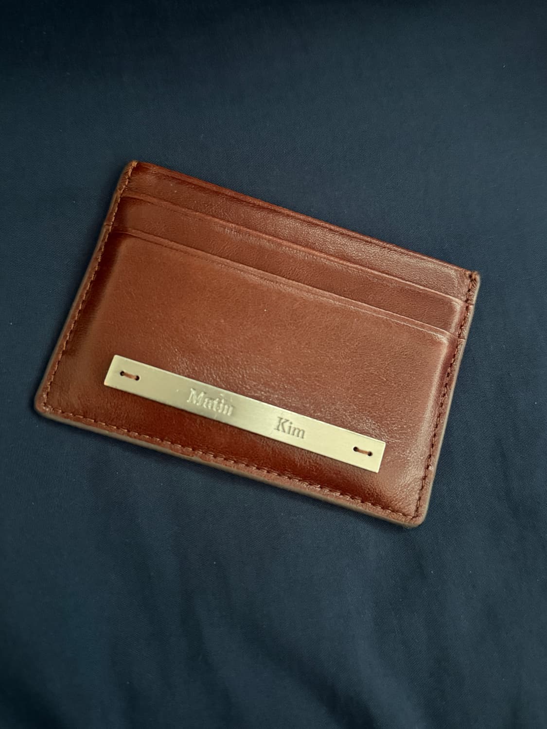 마뗑킴 카드지갑 브라운 상품이미지1