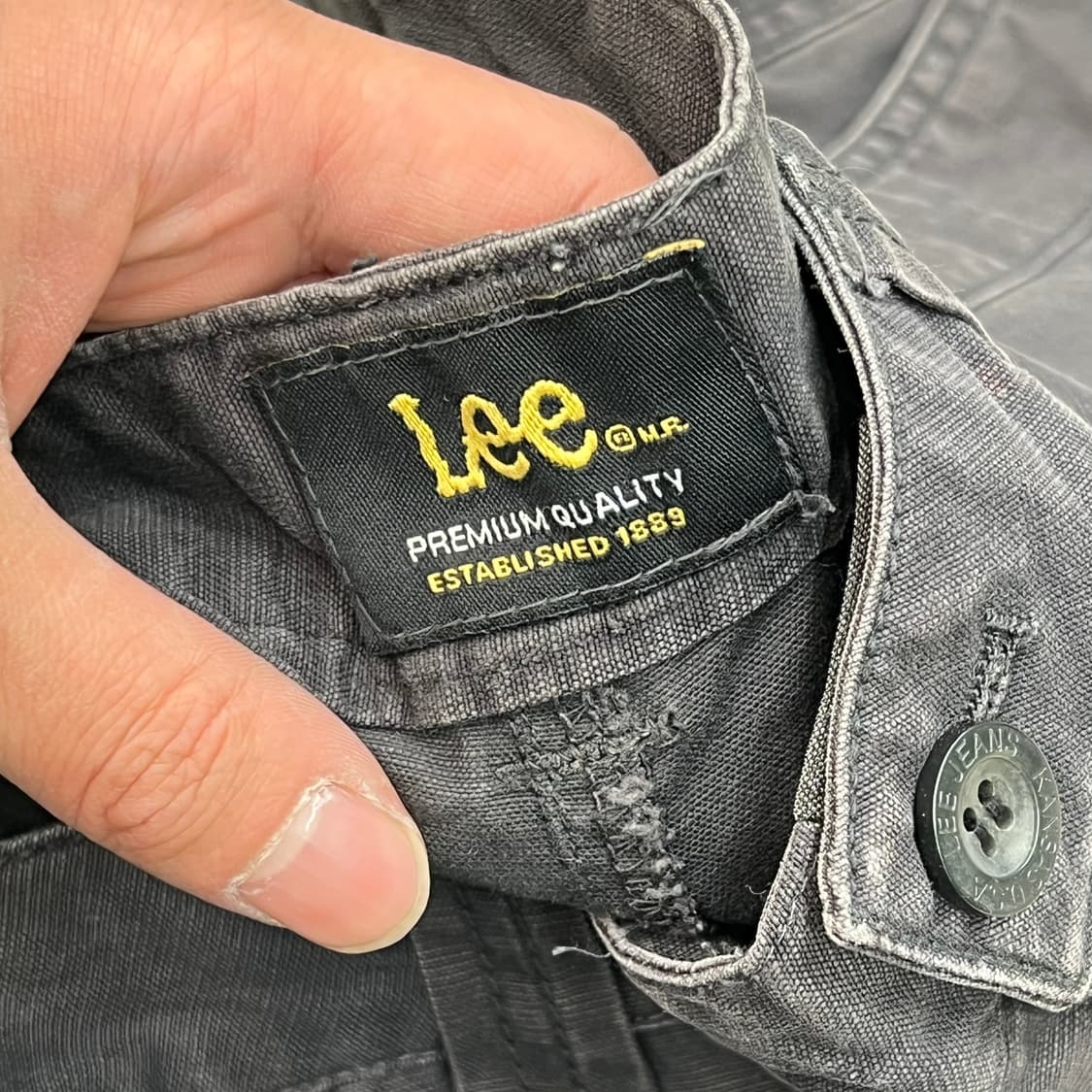 리 레터링 카고 팬츠 r3118 상품이미지6