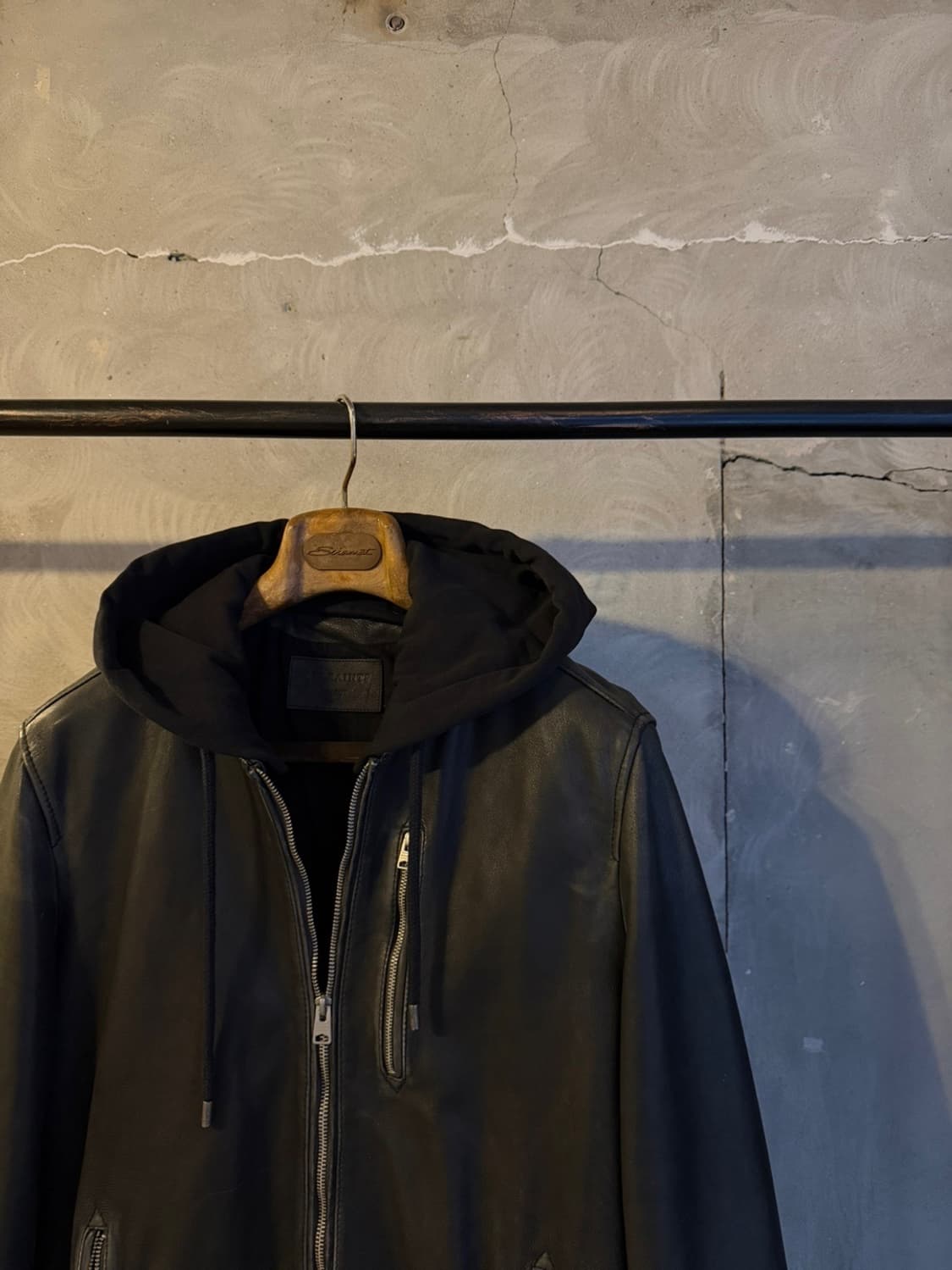 올세인츠 램스킨 클래식 블루종 100 상품이미지3