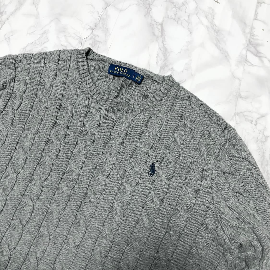 폴로 랄프로렌 니트 꽈배기 남성용 상품이미지2