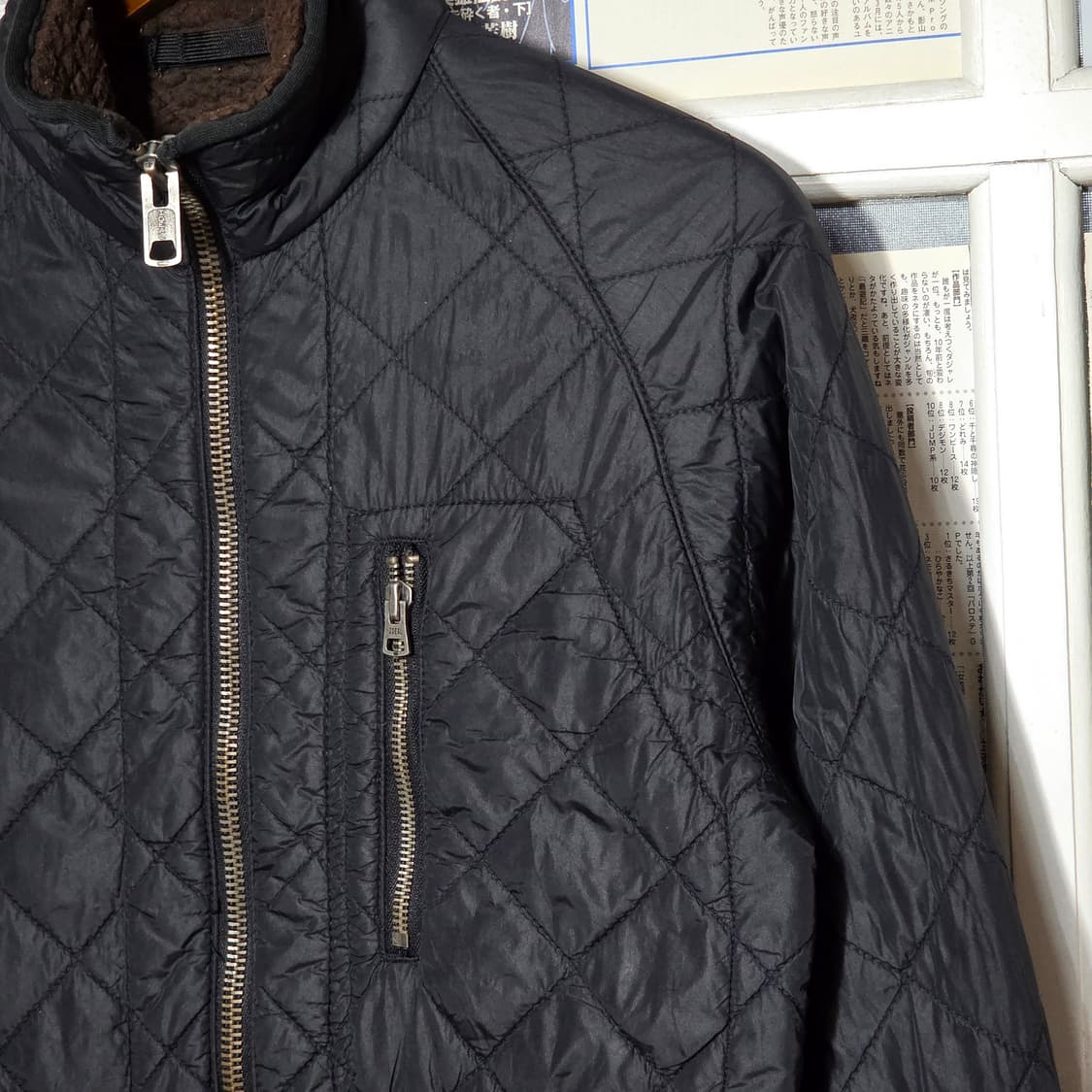 일본 빈티지 뽀글이 안감 투웨이 누빔 점퍼 상품이미지4