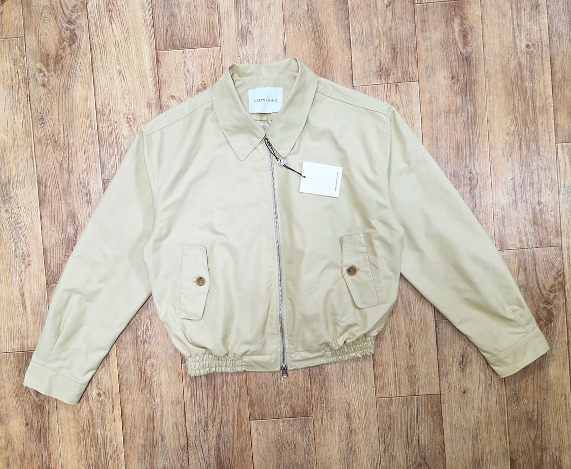 라미네즈(LAMINEZ) 투웨이 미니멀 블루종 자켓 프리사이즈 새상품 상품이미지3