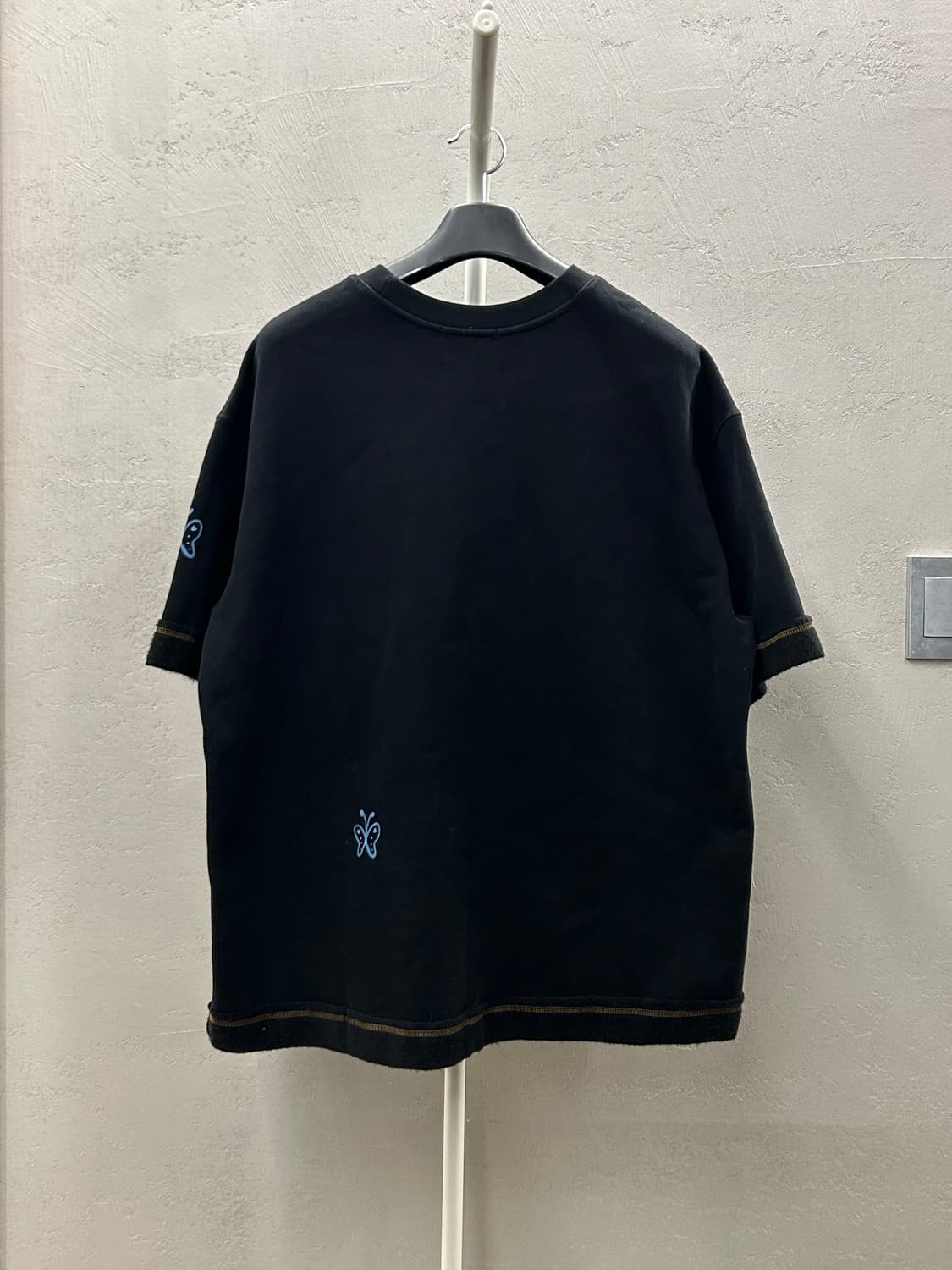 비건타이거 하트 래빗 반팔 티셔츠 블랙 상품이미지3