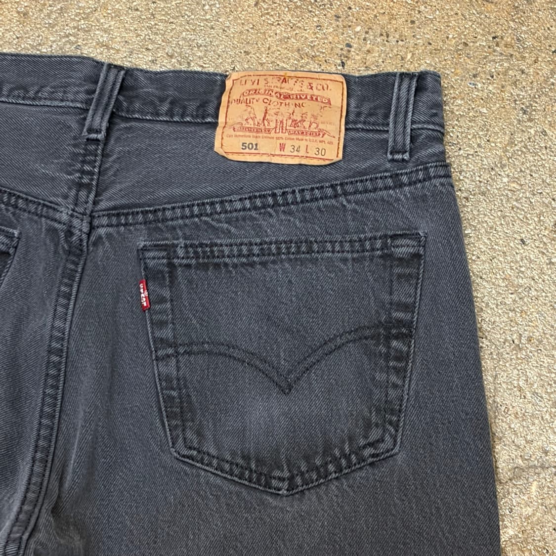 90s Made in USA 빈티지 리바이스 501 블랙진 청바지 상품이미지6