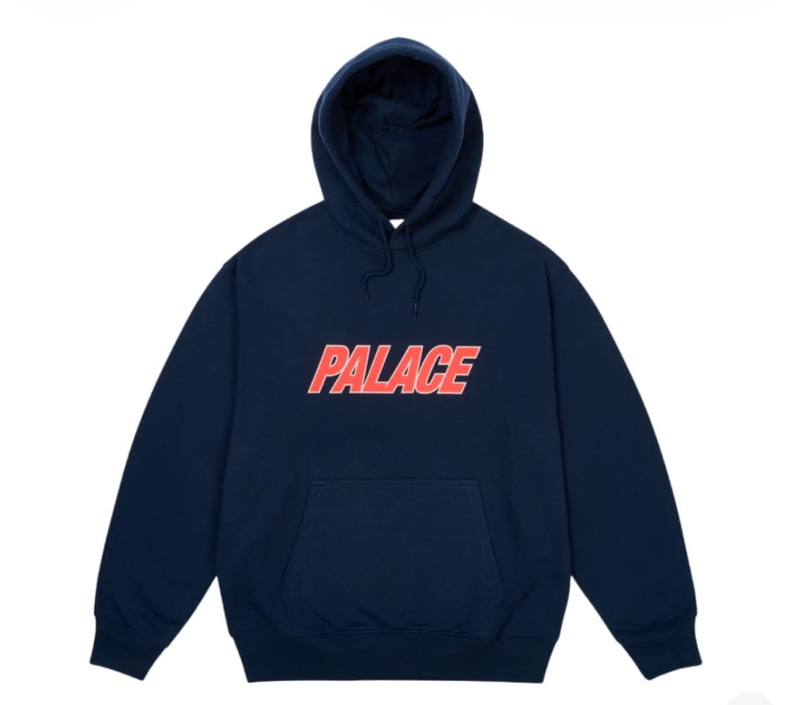 팔라스25ss  듀오 로고 후드 네이비 상품이미지1