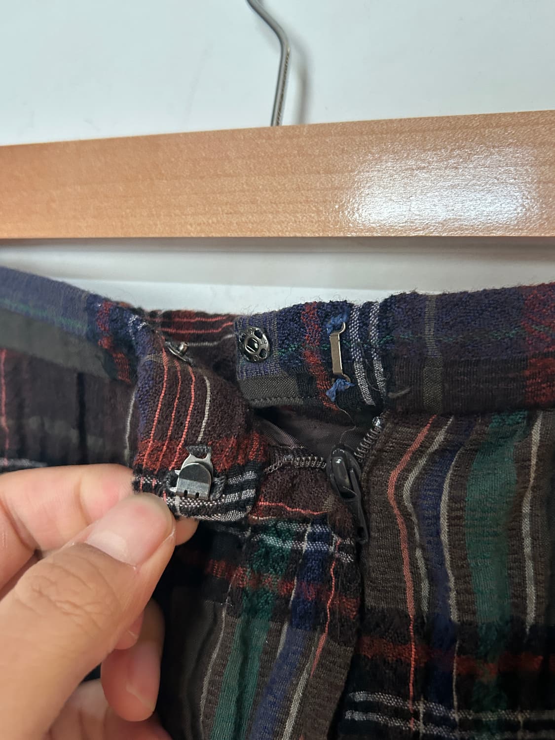 플리츠 체크 롱스커트  상품이미지5