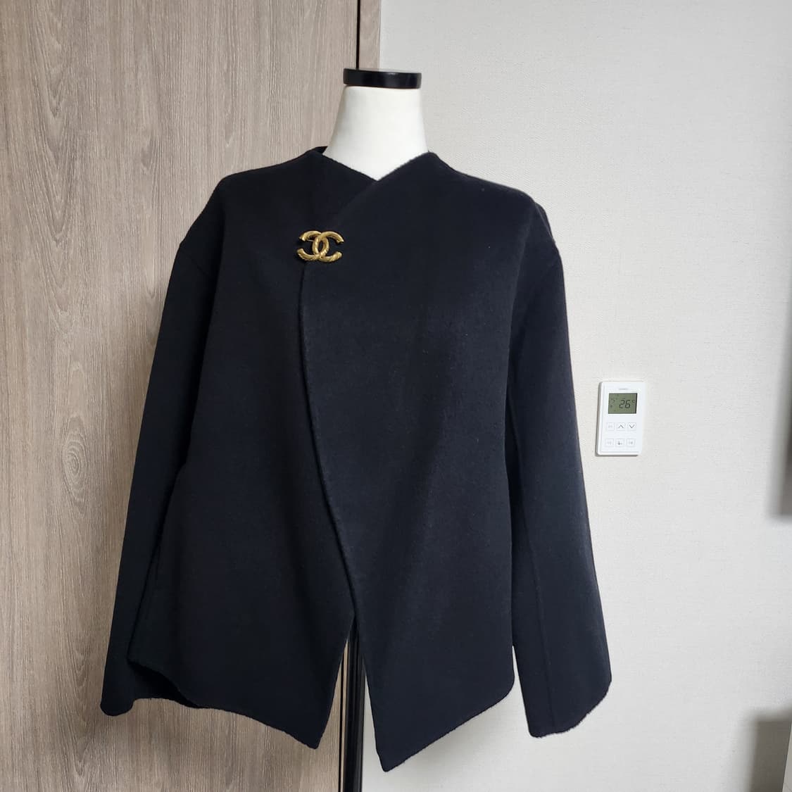 《새상품》캐시미어 핸드메이드 반코트 상품이미지7