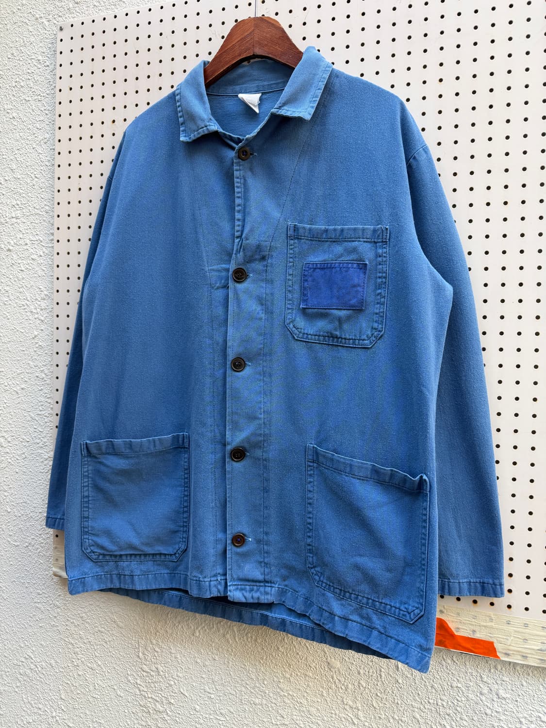 OLD VINTAGE WASHED BLUE FRENCH 프렌치워크자켓 상품이미지4