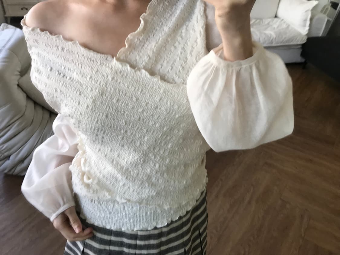 vintage wrap blouse 상품이미지4