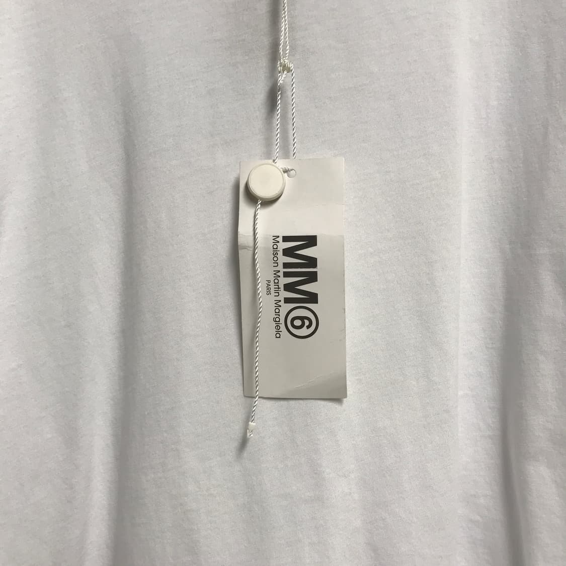 MM6 마르지엘라 화이트 반팔 티셔츠 새상품 XS 상품이미지4