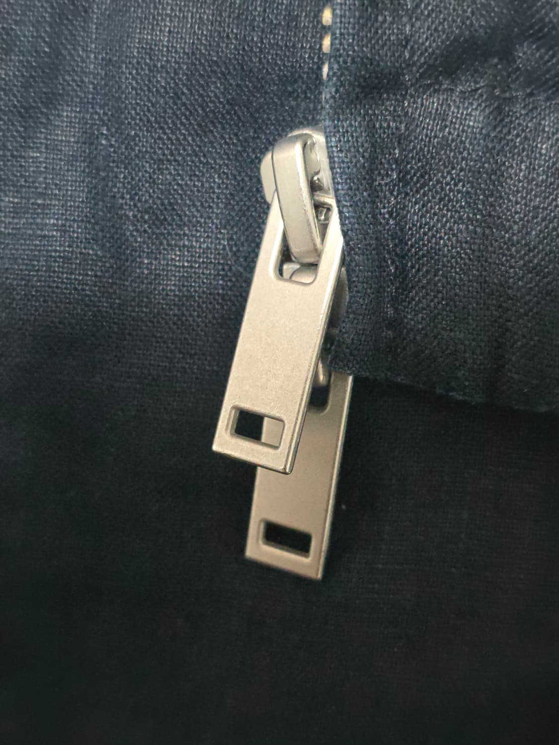 코스 COS 네이비 헴프 린넨 집업 자켓 XL 상품이미지6