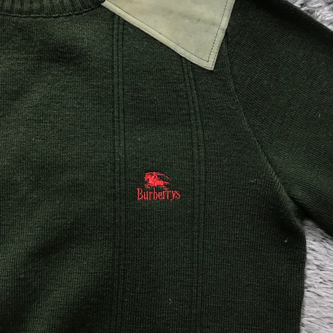 [[L] 버버리(BBR) 엘보 패치 코만도 울 니트@162 상품이미지4