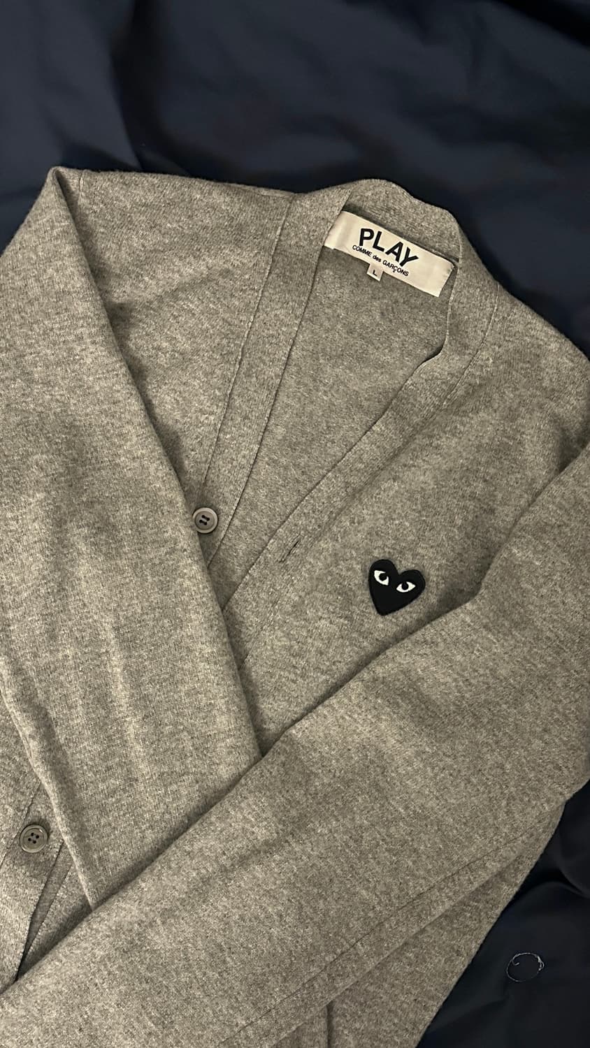 꼼데가르송 가디건 그레이 L 상품이미지2