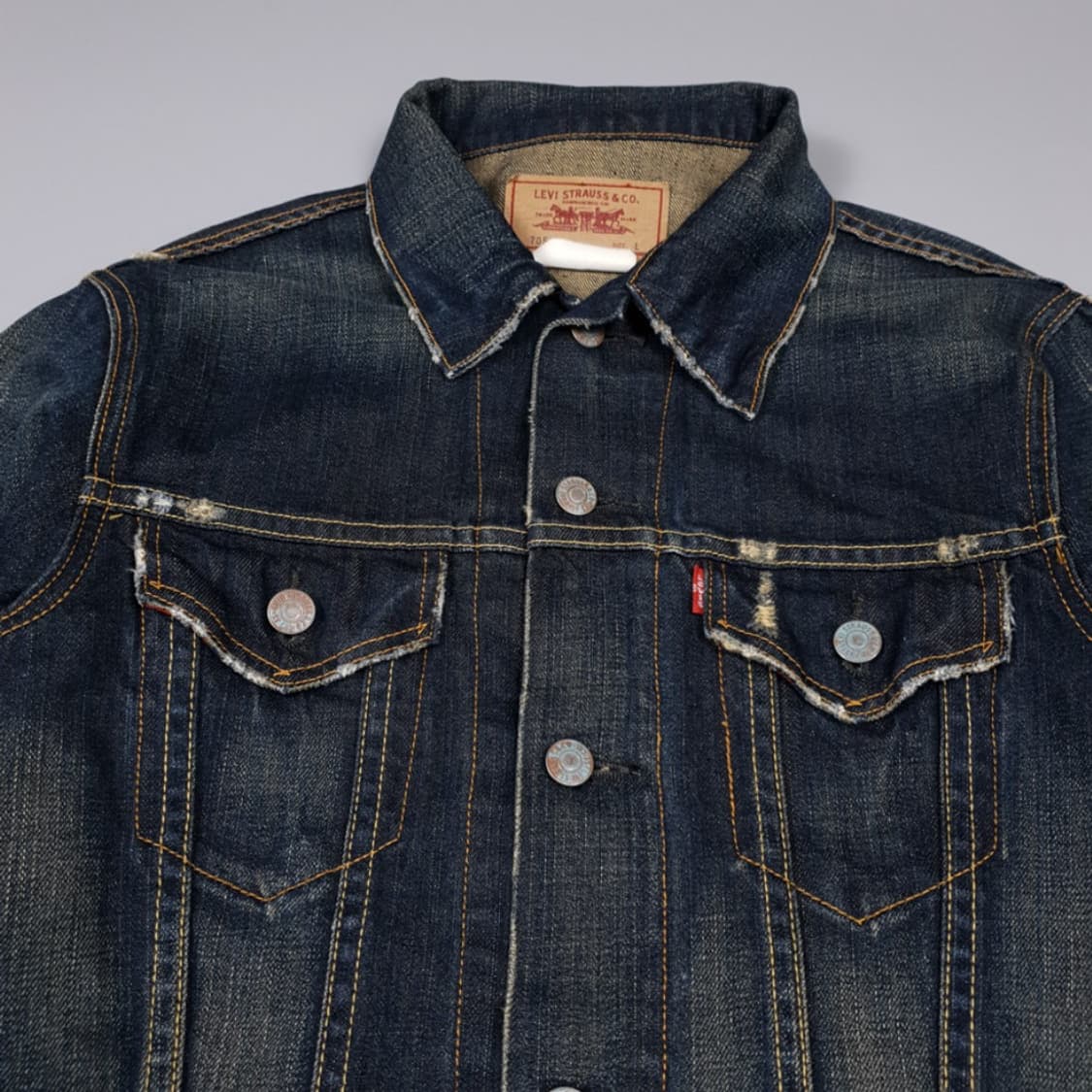 리바이스 중청워싱 70505 3세대 청자켓 트러커자켓  상품이미지2