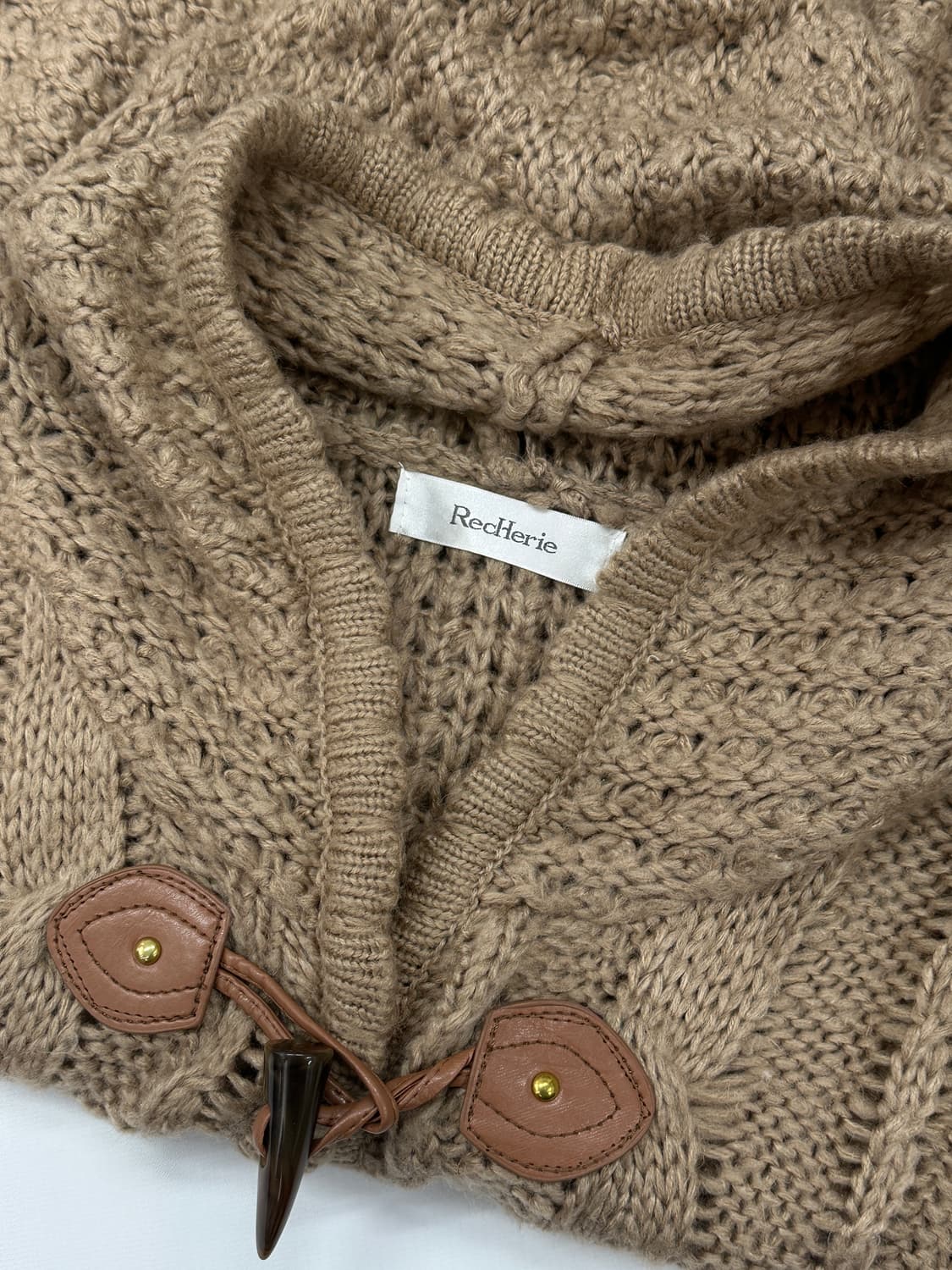 ❄️사와코의 라떼갸루 케이프 망토 ❄️판초 니트 그런지 히피 러블리 상품이미지3